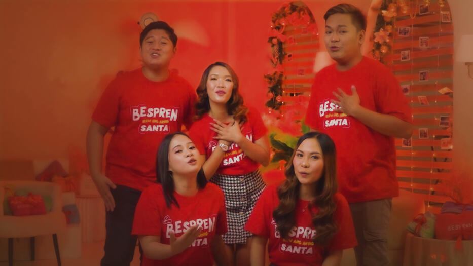 'BESPREN, Ikaw Ang Aking Santa' Recording Music Video 'BESPREN, Ikaw Ang Aking Santa' Recording Music Video